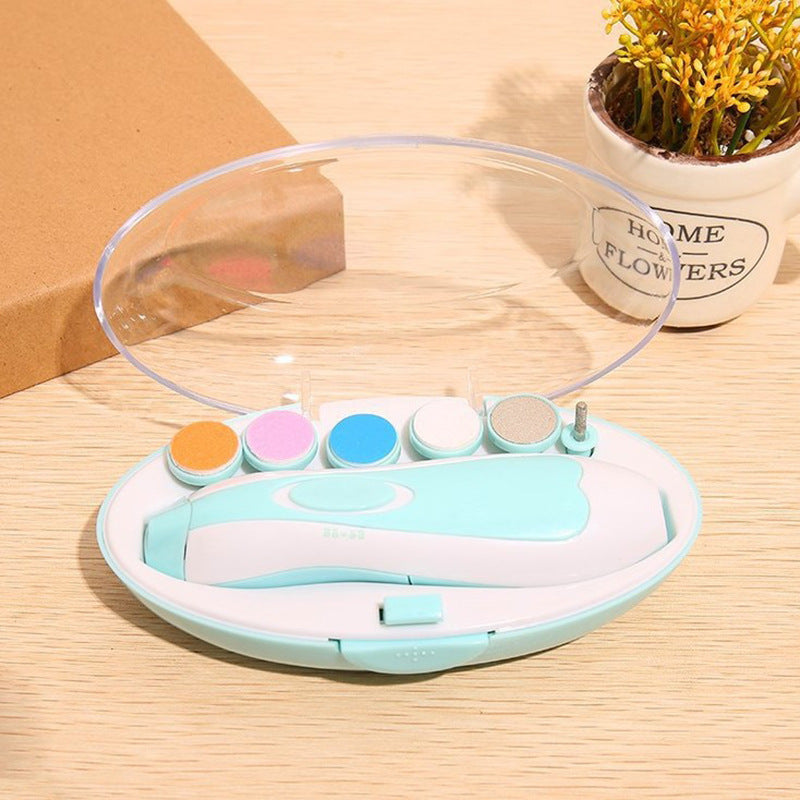 Baby Nail Care Electric Trimmer & Polisher – Safe Infant Manicure Set