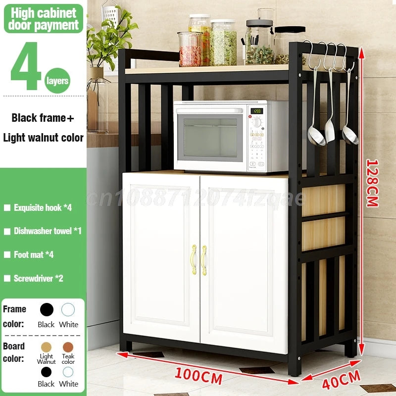 Kitchen Islands Shelf Storage Rack Home Organizer Cabinet Furniture With Non-slip Feet For Kitchens Complete Cabinets