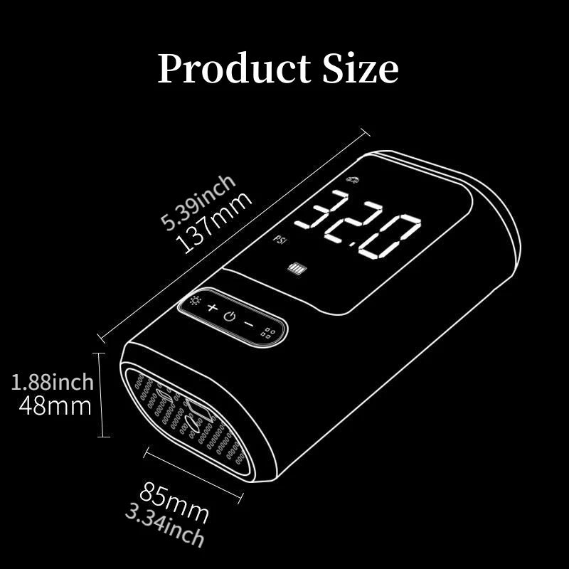 LEIBOO Wired/Wireless Electric Air Pump Car Air Compressor Tire Inflator Pump for Motorcycle Bicycle Boat AUTO Tyre Balls