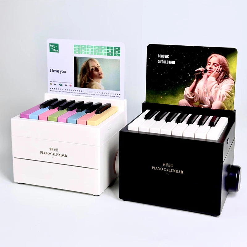 2025 Billie Eilish Desktop Piano Calendar – Music Gift Toy for Fans, Holiday Desk Decor for Friends, Family & Girlfriends