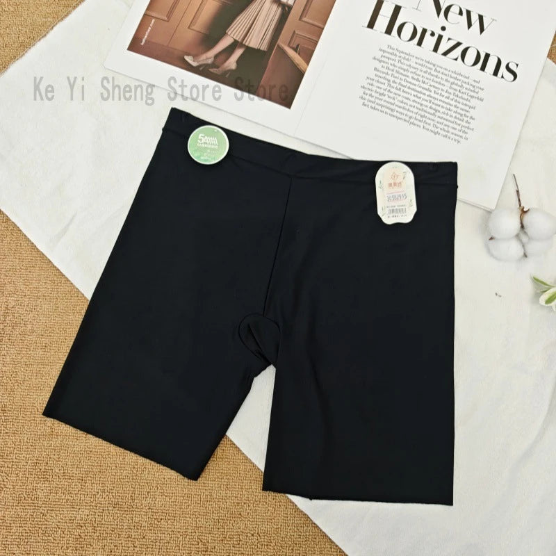 Women's thin safety pants, women's seamless breathable leggings, non-curling edge exposure, and plain pants are comfortable