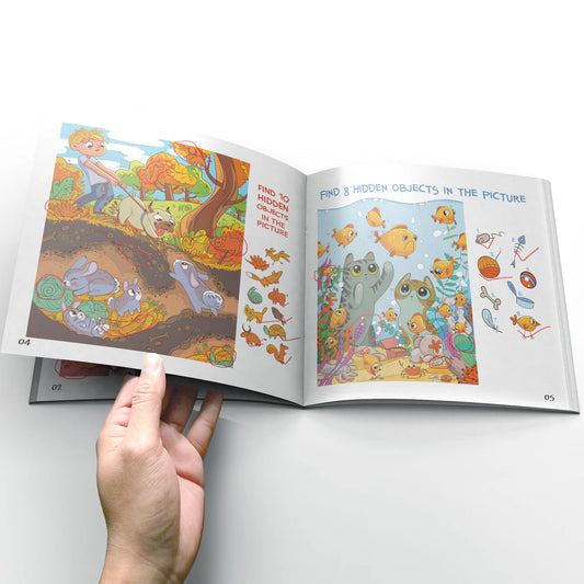 Train Concentration Skills with Hidden Object Picture Books for Kids