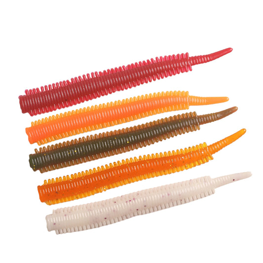 10 bags of road runner lures bionic sea sandworms soft bait to simulate the real lures fishing lures multi-color not easily brok