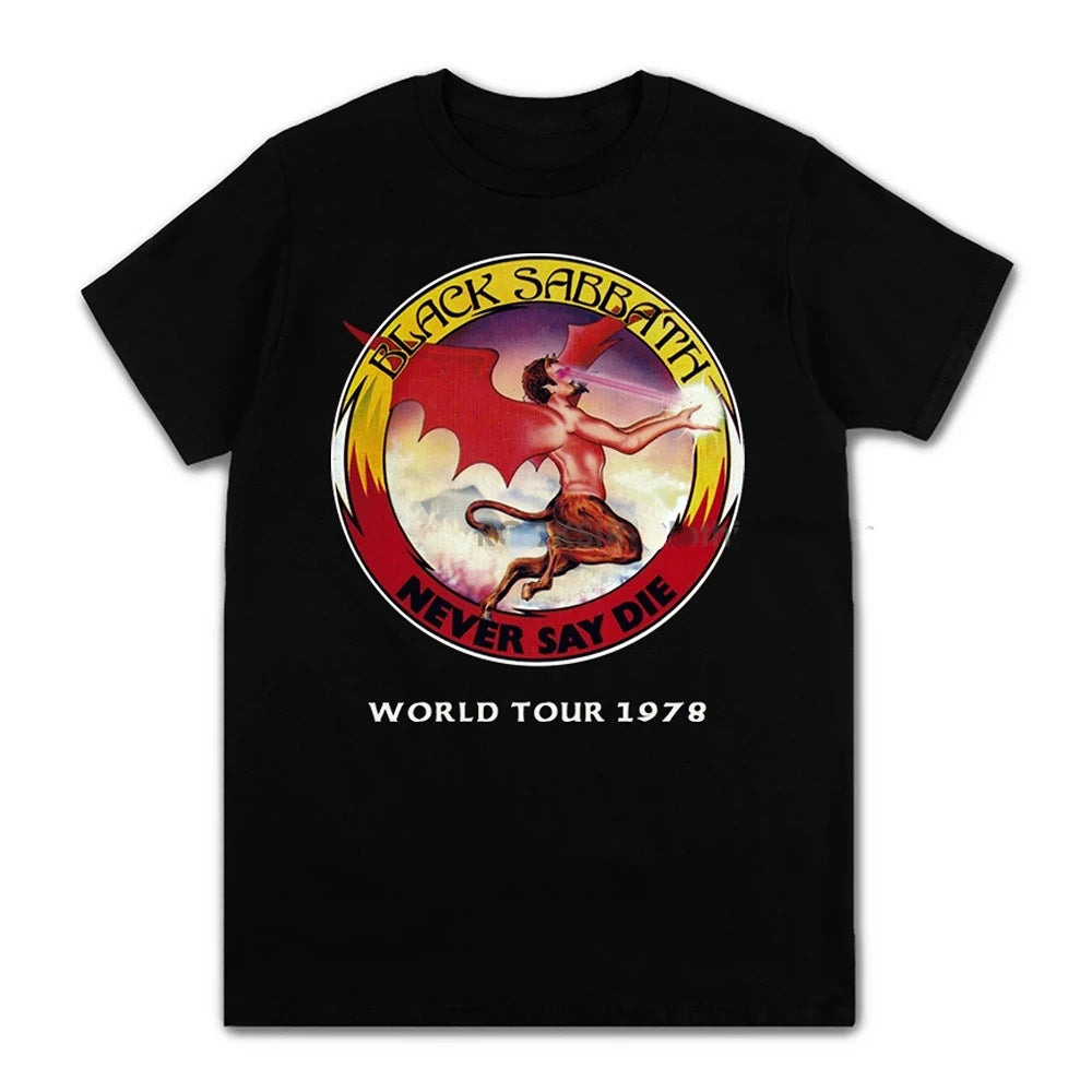 Black Metal Rock Band Graphic T-Shirt - Crimson Grave