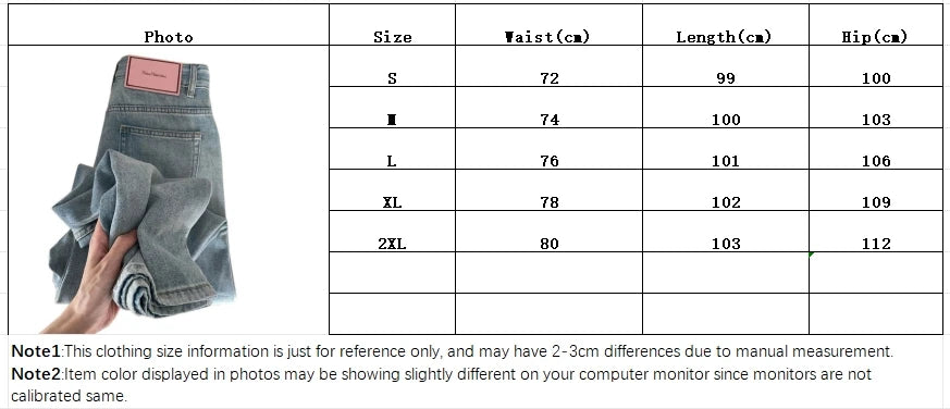 Women Wide Leg Baggy Jeans Lady Vintage Y2K Punk Low Rise Waist Loose Denim Pants Streetwear Fashion Trashy Long Skater Trousers