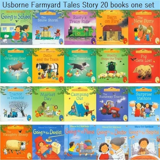 20 Books Storybooks English Kids Usborne Picture Livros Children Baby Famous Farmyard Tales Eary Education Libros Comics Art