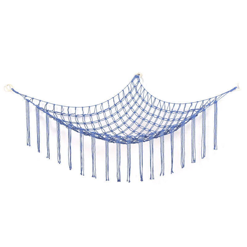 Large-capacity plush animal hammock net weaving Bohemian home decoration corner toy storage organizer plush toy hanging net