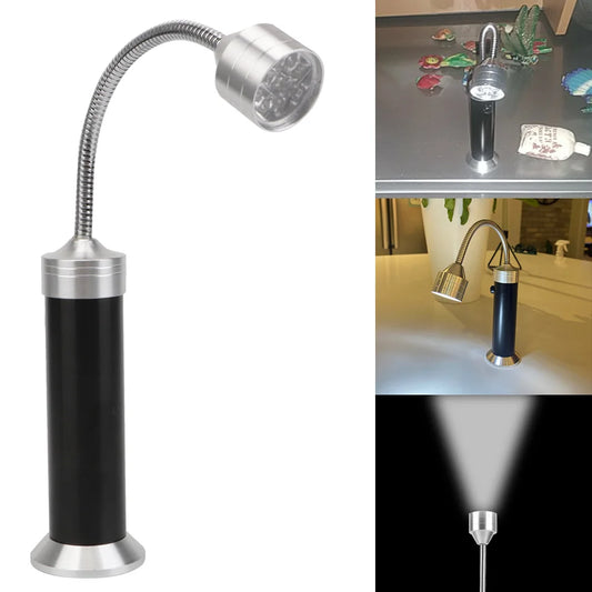 BBQ Grill Light Soft Tube Lighting Lamp 360 ° Adjustable Super-Bright 9 LED Flashlight Magnetic Base Outdoor lighting 1 pcs
