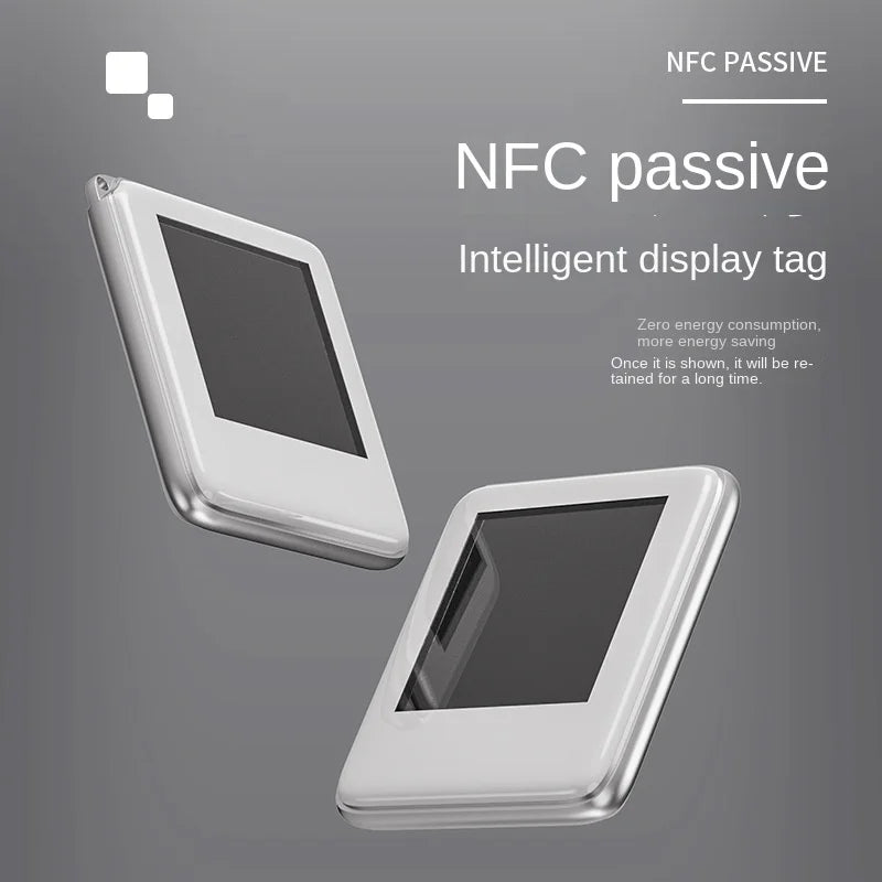 NFC Smart Memory Keyring with 1.54-Inch Color Ink Display – Wireless Image Transmission Keychain