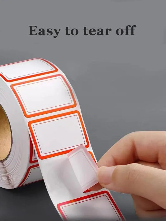 Colorful Plain Name Tag Labels 1000 Stickers Name Tag Stickers 3 1/2X2 1/4 Name Labels for Office, Meeting, School and Home