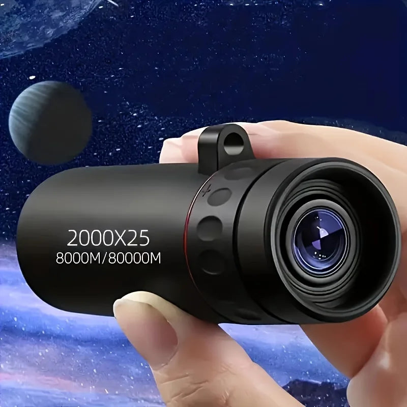 2025 2000X25 HD Monocular Telescope – Compact & Portable for Travel, Hiking, Stargazing, Concerts & Bird Watching