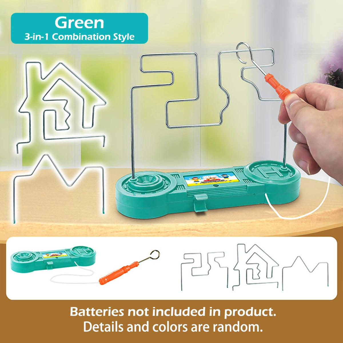 1pcs Fire Line Impact Electric Touch Maze Kids Puzzle Interactive CHILDREN'S Creative Gift Focus Artifact Focus Training Game