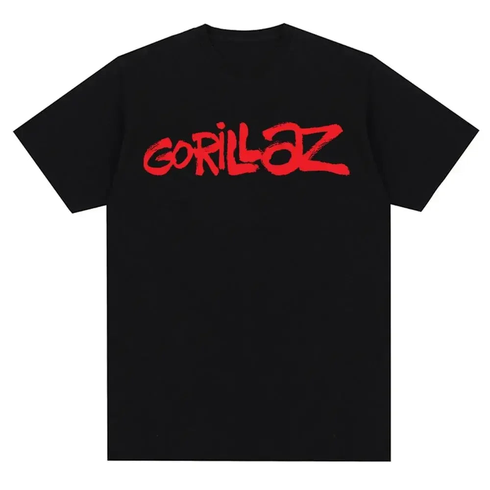 Music Band Gorillazs Punk Rock Print T Shirt - Echo Mask Punk