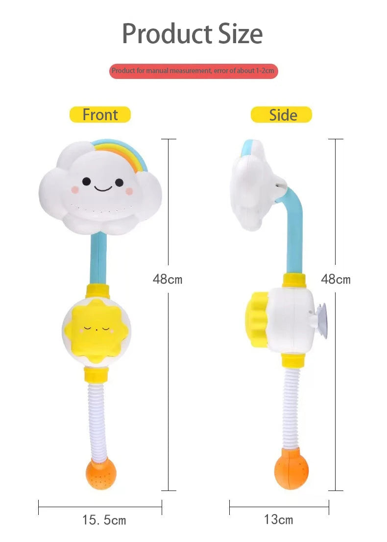 Cloud Weather Bath Toy for Kids Press Spray Educational Water Cycle Play Pool Beach Safe Fun