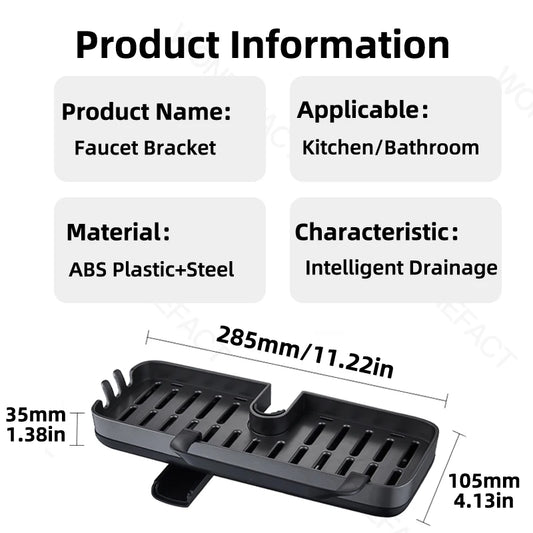 Kitchen Faucet Rack Kitchen Accessories Sponge Storage Rack Kitchen Sink Rack Holder Dishcloth Towel Rack Filter Basket