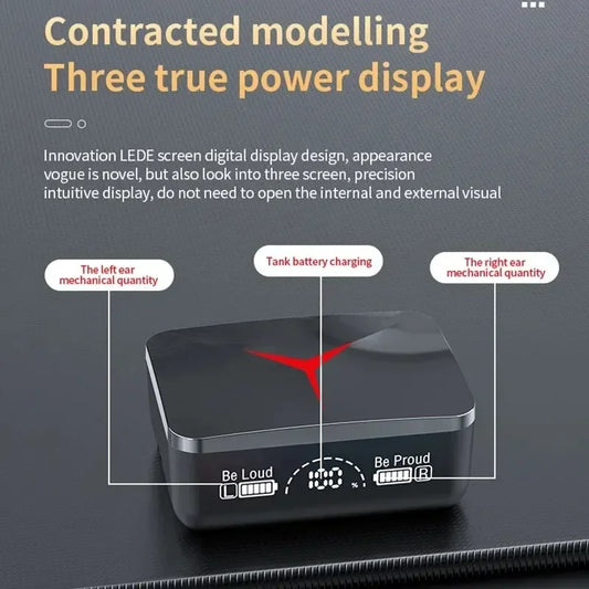 VIKEFON M90 TWS Bluetooth 5.3 Earphones Wireless Headphones Touch Control Gaming Headsets HIFI Stereo Sound Reduction With Mic