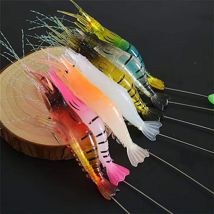 3pcs/7pcs Shrimp Lures Fishing Lures Artificial Fishing Bait Isca Artificial Ascesorios Pesca
