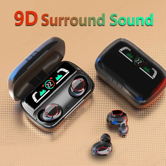 Wireless Bluetooth Headphones TWS Headsets With Mic Stereo Sport In-ear Earphone Touch Control Long Standby HD Call Earbuds Game