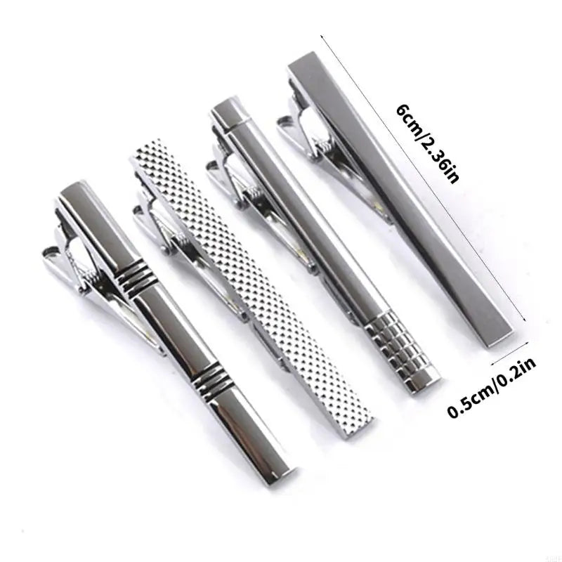 A52E Pack of 8 Stylish Tie Fasteners Men Tie Clip Set for Men Enhances Your Professional Images with These Simple Accessories