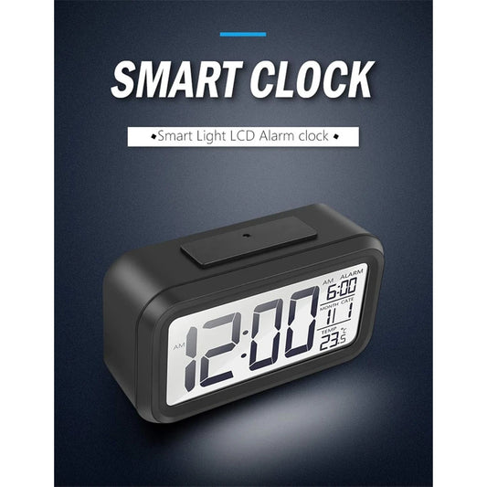 Small/Larger LED Digital Alarm Clock Backlight Snooze Mute Calendar Desktop Electronic Backlight Table Desktop Clocks
