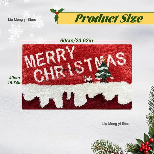 Christmas Door Mat Red Santa Claus Outdoor and indoor Gingerbread Man Carpet New Year 2026 Merry Christmas Home Decor Foot Mat