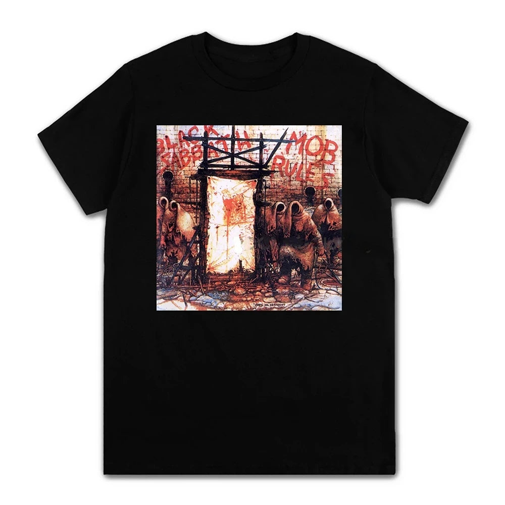 Black Metal Rock Band Graphic T-Shirt - Thorn Veins