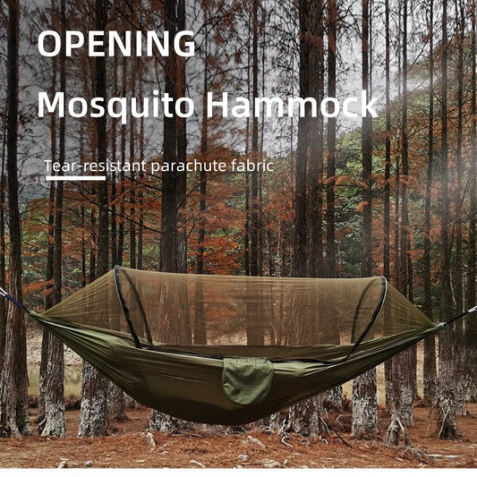 Camping hammock with mosquito net sleeping tent hammock suitable for camping hammock outdoor furniture garden leisure hammock