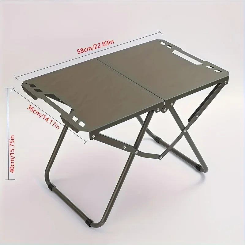 Camping Folding Table for Practical Use Outdoors, Space-Saving Design, High Load Capacity, Lightweight Folding Picnic Table