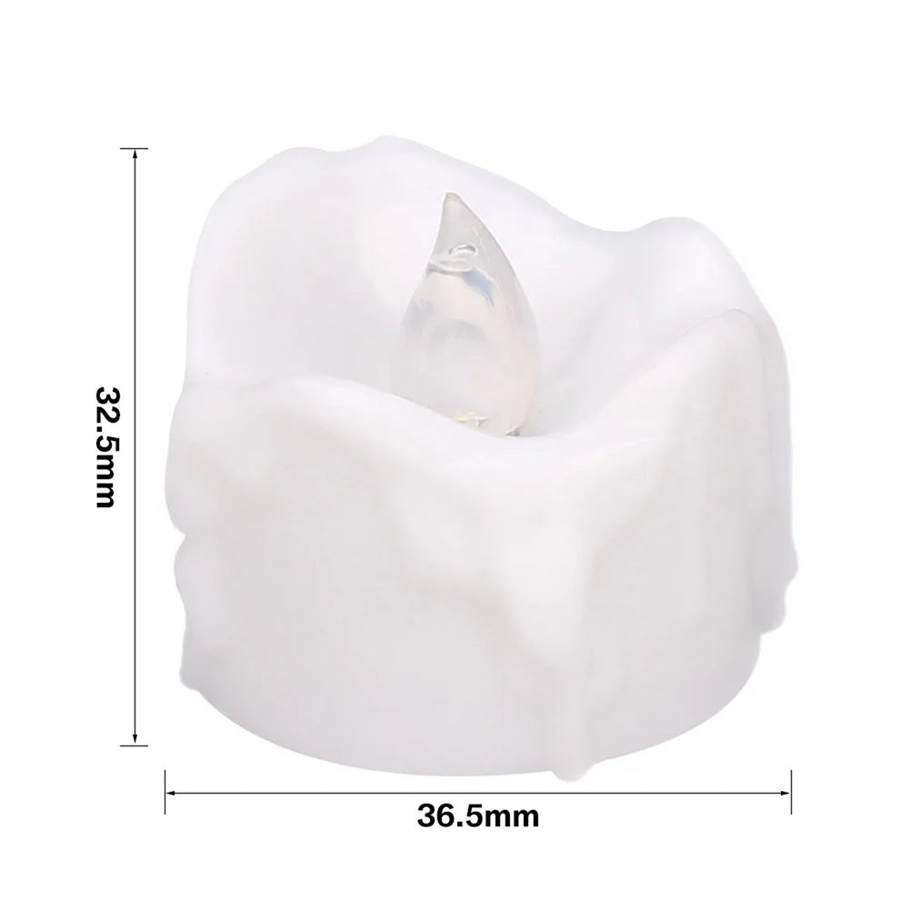 12/24Pcs Flameless LED Candle Battery Operated Flickering Candle For Home Christmas Party Wedding Decoration Tealight Candles