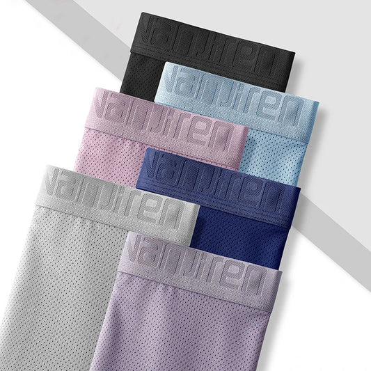 Men Panties Male Underpants Man Pack Shorts Boxers Underwear Slip Homme Calzoncillos Bamboo Hole U Convex Pouch Large Size 6XL