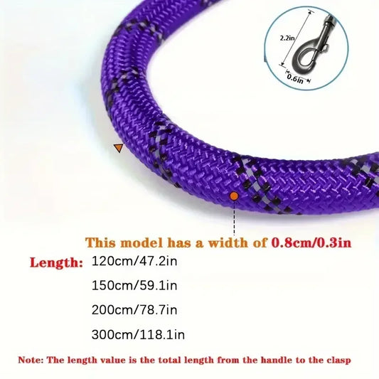 Reflective Dog Leash with Padded Handle - Durable Dual Traction Rope for Strong Dogs - Boost Safety and Control