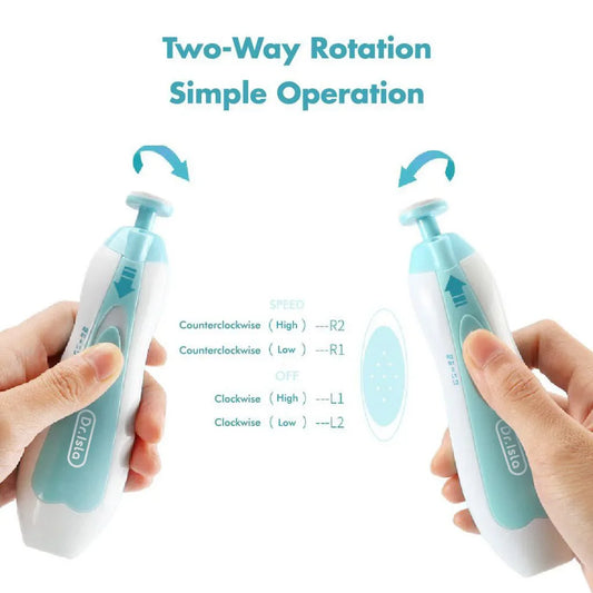 Baby Electric Nail Trimmer Kid Nail Polisher Tool Baby Care Multifunctional Fingernail Cutter Trimmer Infant ManicureSet