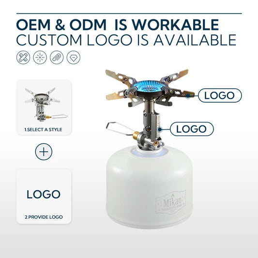 Campingmoon Adjustable mini Camping accessories portable camping gas Stove