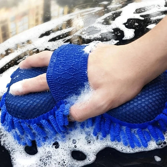 Superfiber Gloves Modeling Car Wash Sponge Clean Car Care Details Brush Clean Sponge Car Gloves Available On Both Side Auto Part
