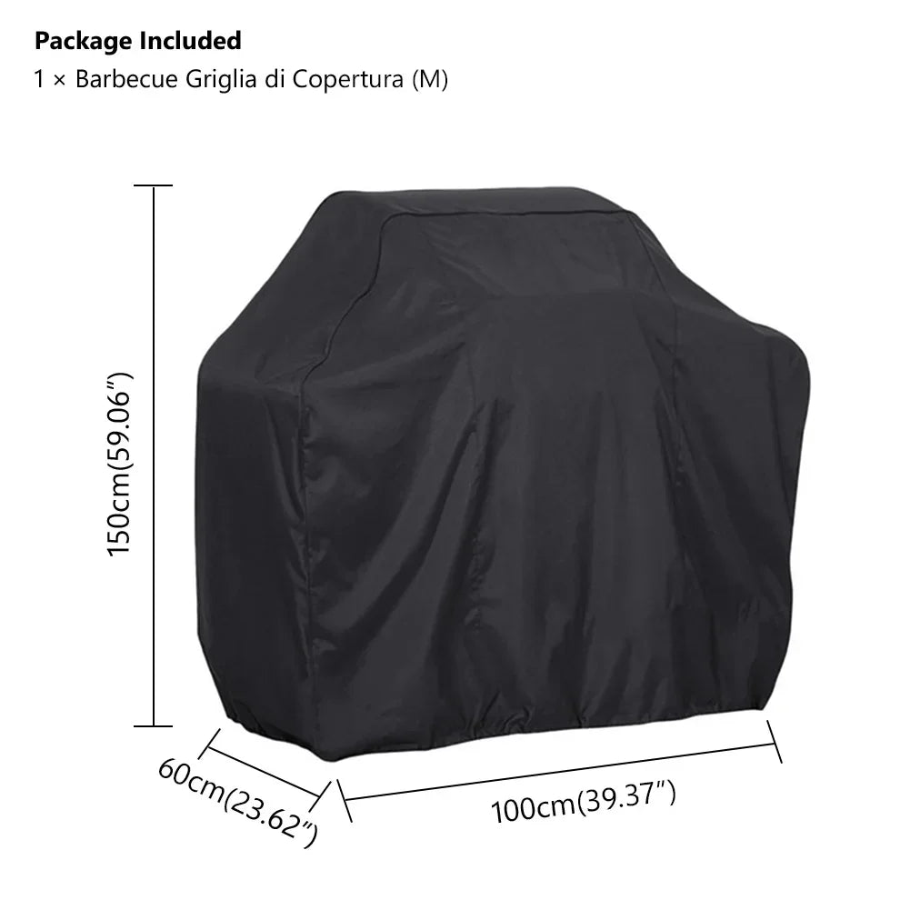 Waterproof BBQ Grill Cover BBQ Cover Anti Dust Rain UV for Gas Electric Charcoal Barbs Outdoor Garden BBQ Accessories