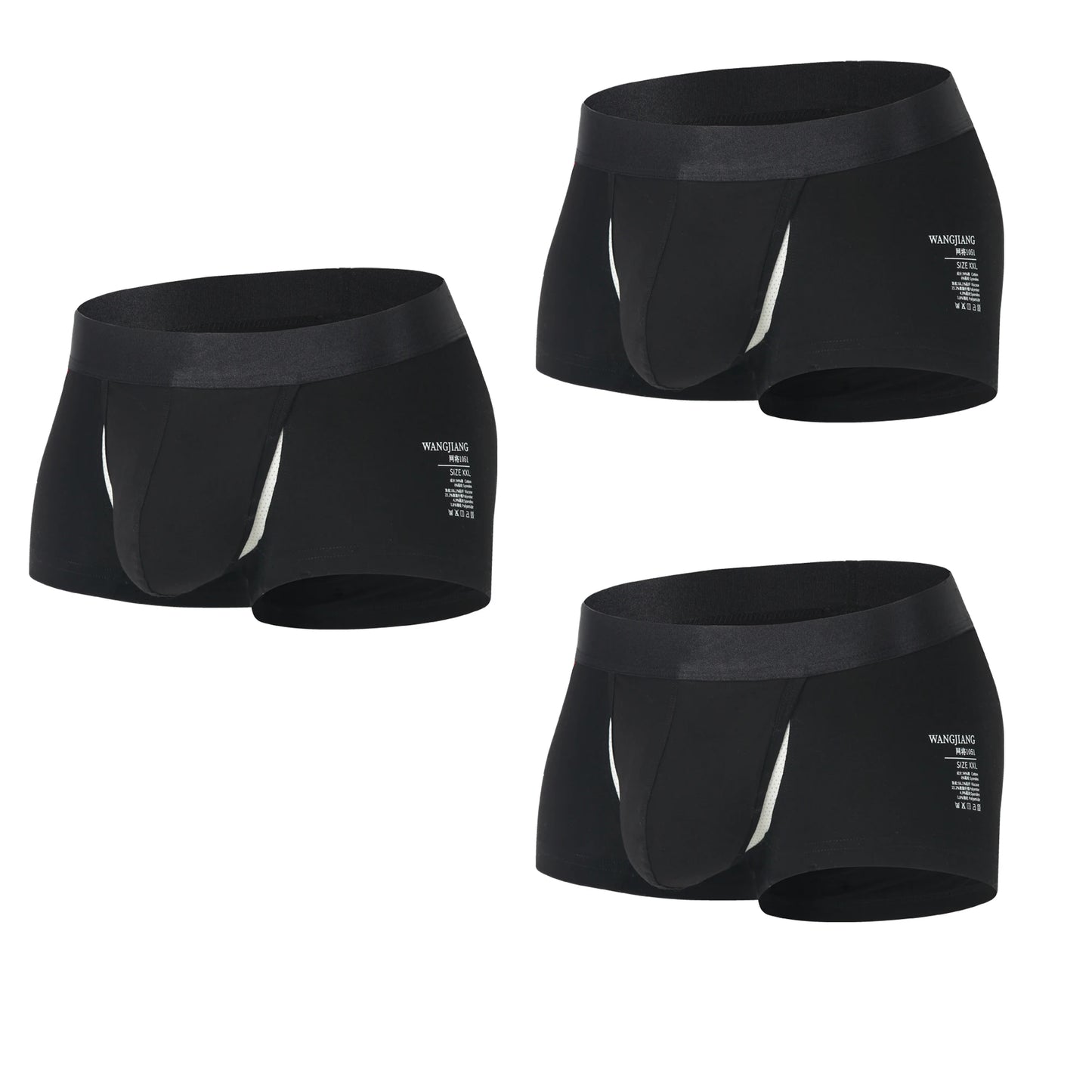 Open Front Underwear Men Cotton Sexy Men's Boxer Shorts Panties Breathable Pouch Bulge Underpants Male