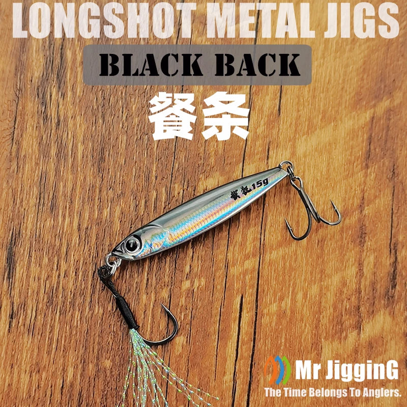 Mr JigginG Fast Sinking Metal Jig Lure 10/15/20/30/40g Saltwater Shore Casting Fishing Sea Bass Metal Jig Artificial Bait Tackle