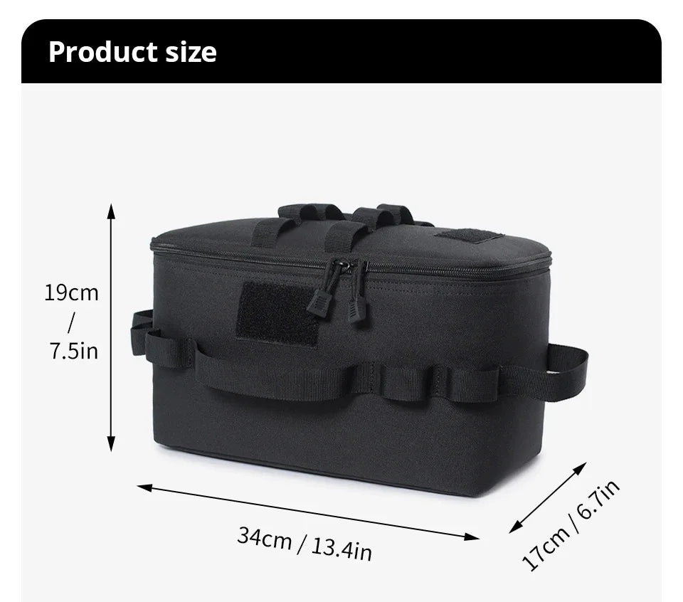Outdoor Camping Gas Tank Storage Bag Large Capacity Ground Nail Tool Bag GasCanister Picnic Cookware Utensils Kit Bag