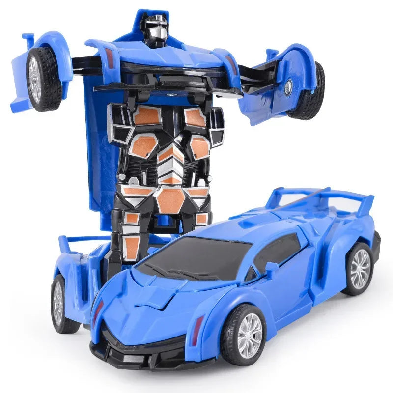 Transforming Inertial Car with Collision Technology: Autobot Robot Car for Boys
