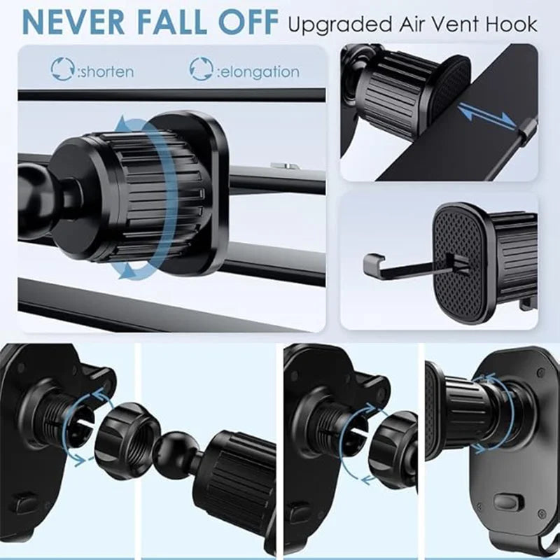 Car Phone Holder Bracket Accessories Interior Auto Air Outlet Cellphone Support Parts Phone Stand Base Fixing Clip