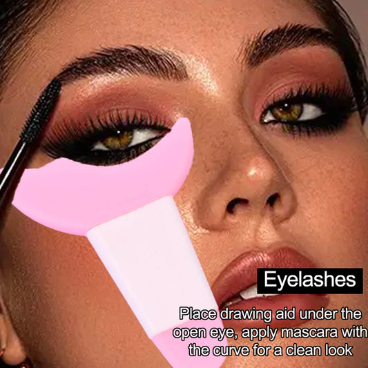 Silicone Eyeliner Stencil Tool – Winged Eye Makeup Guide, Reusable, Easy for Beginners, Certified, DIY Friendly,Skin-Safe,Unisex