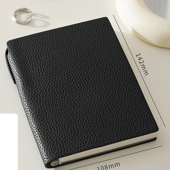 Business Office Custom Letters Notebook A6 School Student Leather Fashion Diary Books Portable Luxury Note Book Engraving Gift