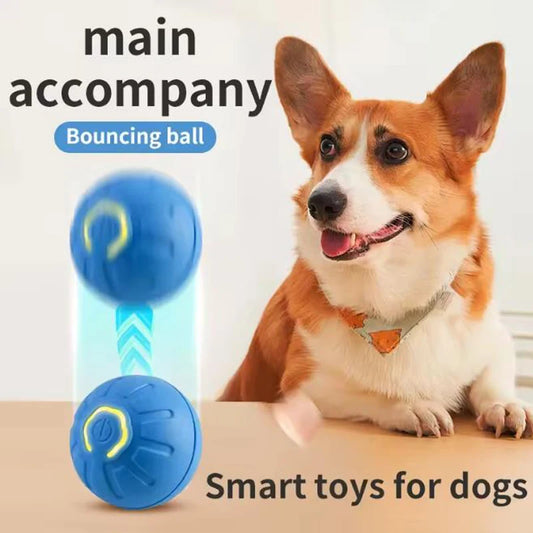 Intelligent pet toy ball electronic pet interactive toy moving ball USB puppy automatic moving bounce gift cat products.