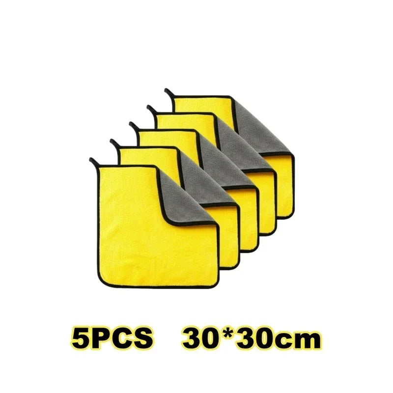 Cars Wash Microfiber Towel 30x30/60CM Car Cleaning Drying Cloth Hemming Cars Care Cloth Detailing Car Wash Towel