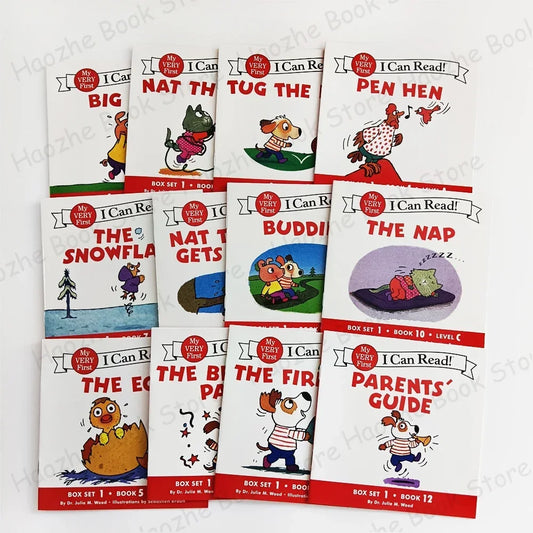 12 Books Set My Very First I Can Read English Picture Book for Beginner Pocket Book for Children Kids Montessori Bedtime Reading