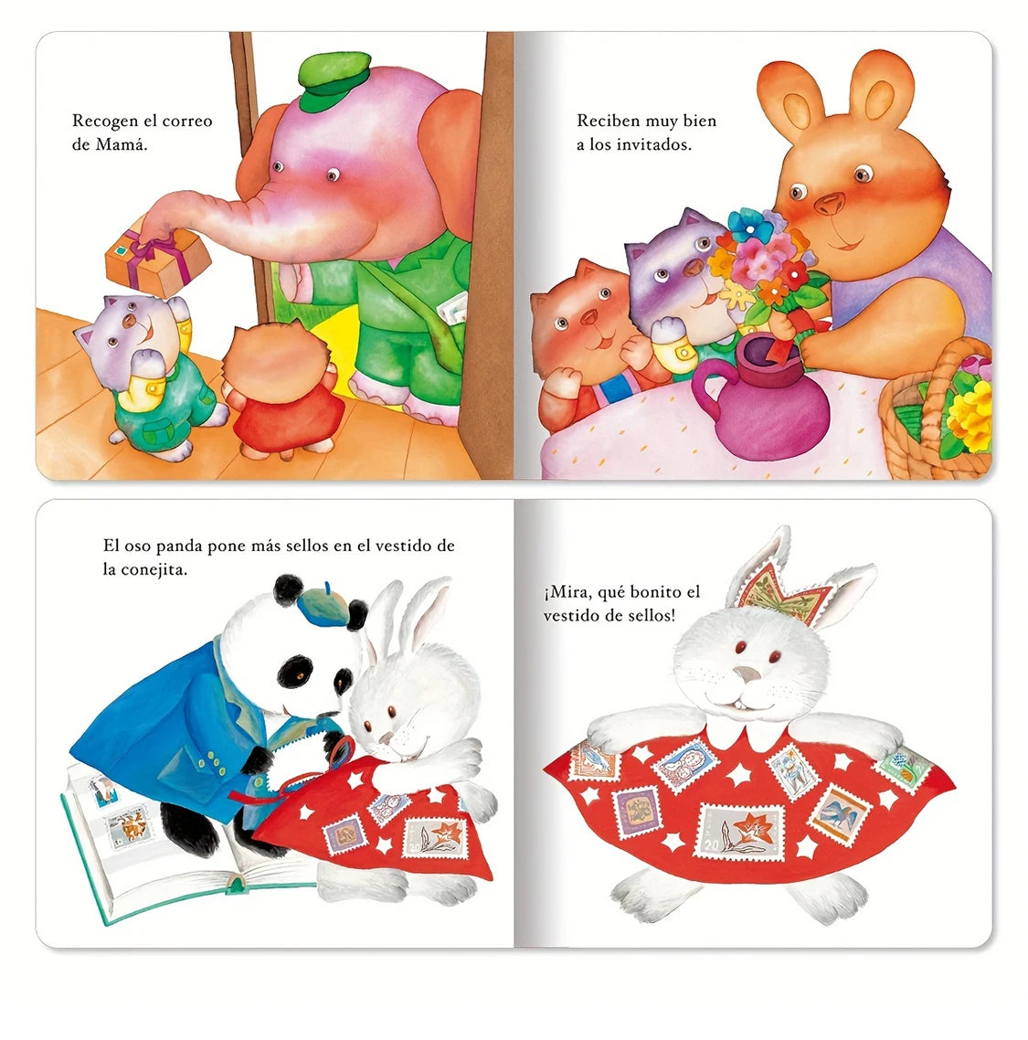 Spanish series A Set Of 10 Baby Bedtime Fairy Tale Early Education Books Children's Enlightenment Color Picture Reading Toy Gift