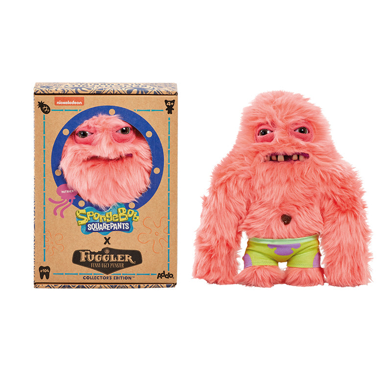 Fuggler Spongebob Squarepants Patrick Star Plush Toy – Funny, Ugly Little Monster – Perfect for Birthdays & Christmas Gifts
