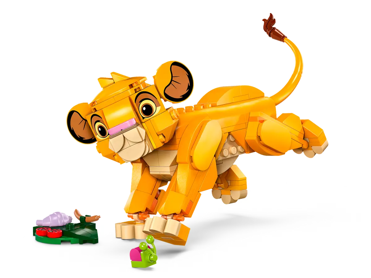 LEGO Disney Animation 43243 – The Little Lion King Simba Building Block Set for Boys and Girls