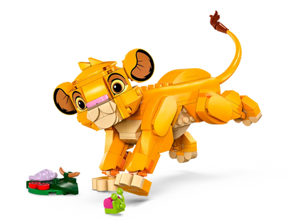 LEGO Disney Animation 43243 – The Little Lion King Simba Building Block Set for Boys and Girls