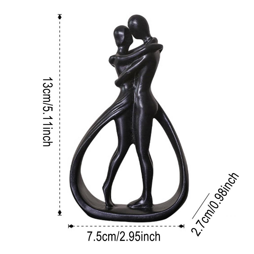 Artistic Couple Hugging Statue – Modern Abstract Design for Living Room and Home Décor